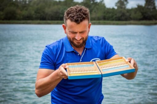 boite a bas de ligne compétition gold bois garbolino pêche-expert