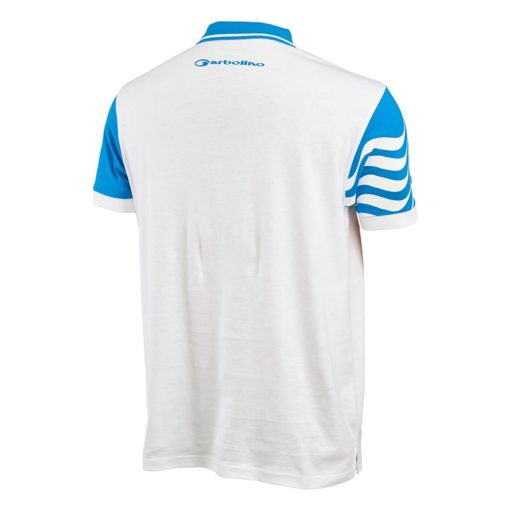 polo garbolino wave white blanc pêche-expert