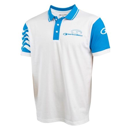 polo garbolino wave white blanc pêche-expert