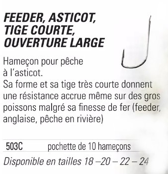 hameçon dai steel 503c anglaise feeder peche expert
