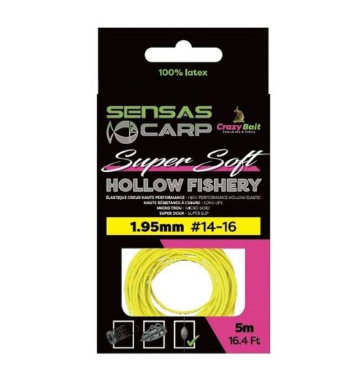 Elastique hollow fishery super soft 54503 sensas pecheexpert