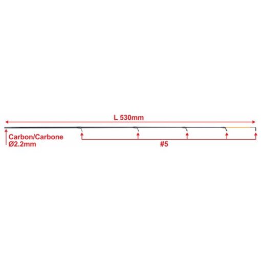 scions feeder plein carbone 2.2mm #5 garbolino pêche-expert