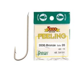 Hameçons Sensas Feeling 6110 Willebroek - N°14, Pêche Au Vaseux Ou Pinkie, Paquet De 15 - 10