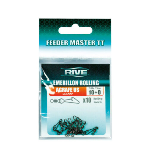 emerillon agrafe us feeder master rolling swivel rive pêche-expert