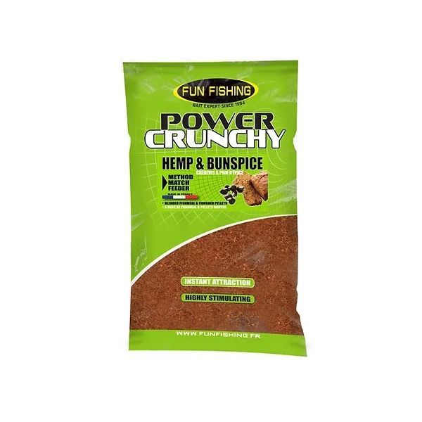 Amorce Fun Fishing - 2 Kg - Power Crunchy - Pêche Expert