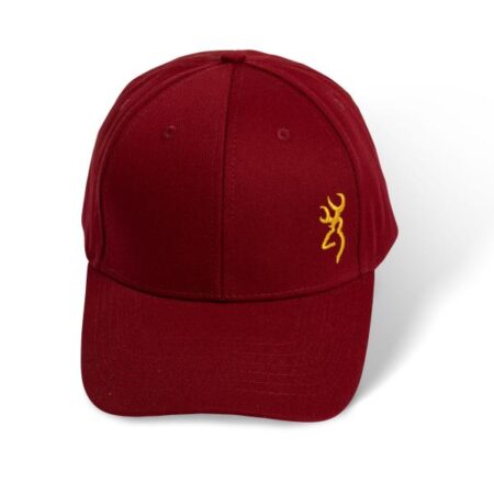 casquette browning baseball bordeaux coton pêche-expert