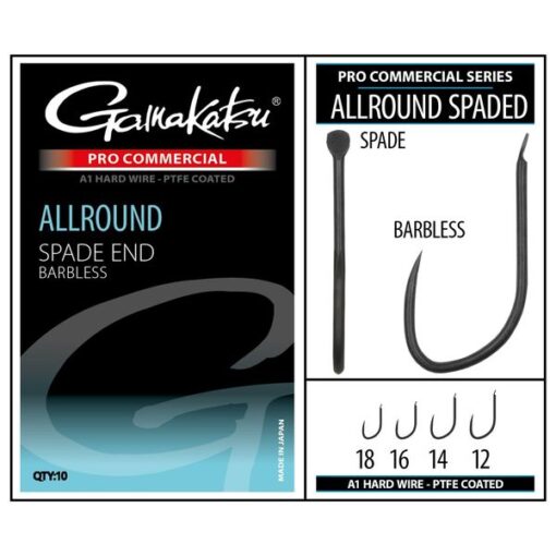 hameçon gamakatsu allround pro-c spade barbless pêche-expert