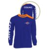 t-shirt colmic bleu longue manche pêche-expert