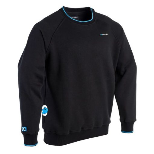 sweat garbolino col rond pêche expert 80's anniversaire