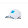 casquette hd blanche preston logo bleu pêche-expert