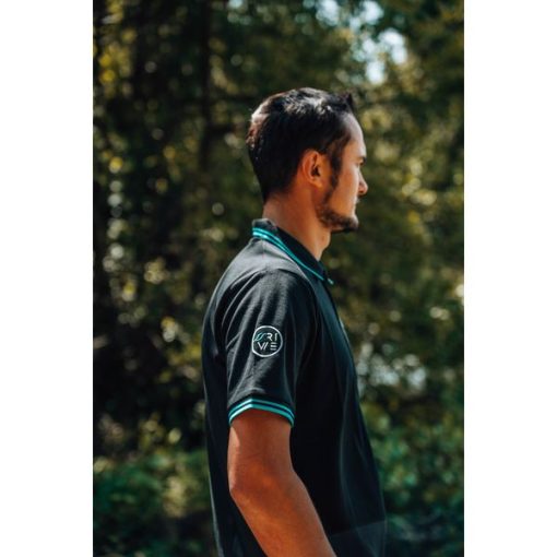 Polo rive 2025 noir black pêche-expert