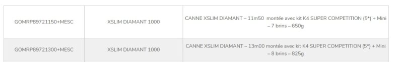 xslim diamant 1000 garbolino compétition pêche-expert