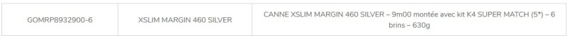 canne xslim margin silver pêche-expert garbolino