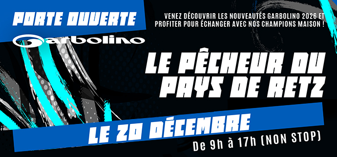 Nouveautés Garbolino 2026 Machecoul - Pêche-expert.com - 20 décembre 2025, au Pêcheur du Pays de Retz