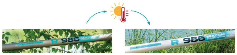 r986 talon canne rive change de couleur