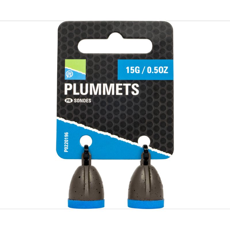 Sonde Plummet Preston 15g et 45g pour réglage de profondeur en pêche au coup