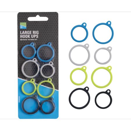 fixation rig hook ups large pour montage et protection élastique pêche