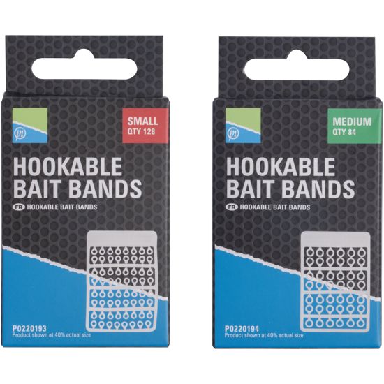 Hookable Bait Bands Preston élastiques à pellet pour montage au cheveu