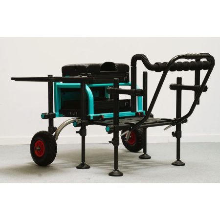 Station de pêche RIVE ST8 3.0 Full Black et Aqua en aluminium pour pêche au coup