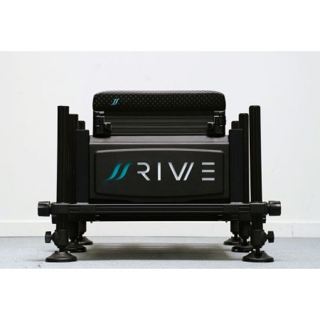 Station de pêche RIVE ST8 3.0 Full Black et Aqua en aluminium pour pêche au coup