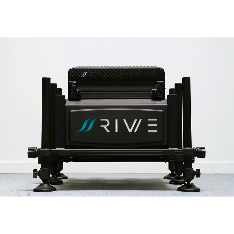 Station de pêche RIVE ST8 3.0 Full Black et Aqua en aluminium pour pêche au coup