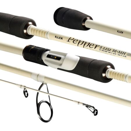 Canne spinning Illex PEPPER X5 S 2252 M-MH SILVER OPS pour la pêche des carnassiers aux leurres