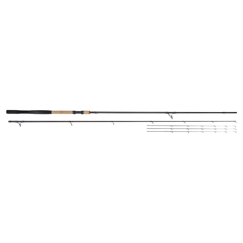 Canne feeder Sensas Black Arrow 500 G2 12FT 3.60m avec 3 scions carbone jusqu'à 75g