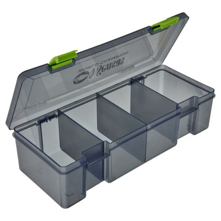 Boîte de rangement Sensas Compact Box M et L avec 4 compartiments pour petit matériel de pêche