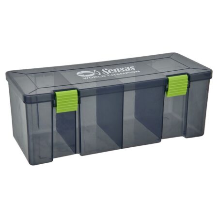 Boîte de rangement Sensas Compact Box M et L avec 4 compartiments pour petit matériel de pêche