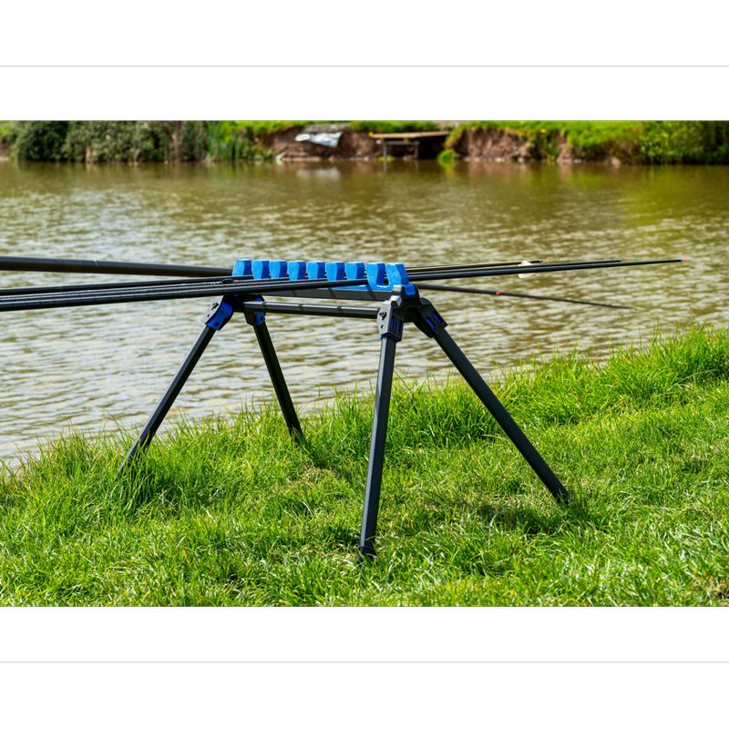 Preston Ignition Roost support compact pour 8 top kits et cannes avec pieds télescopiques