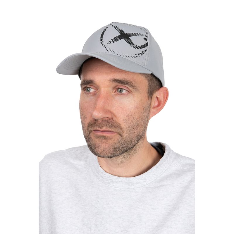 Casquette Matrix Faded Print Cap Light Grey 5 panneaux en Ripstop