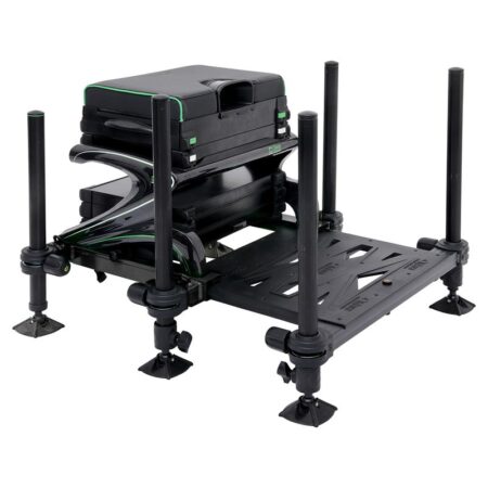 Panier Sensas World Champion Carbon SCC36 noir et vert avec pieds D36